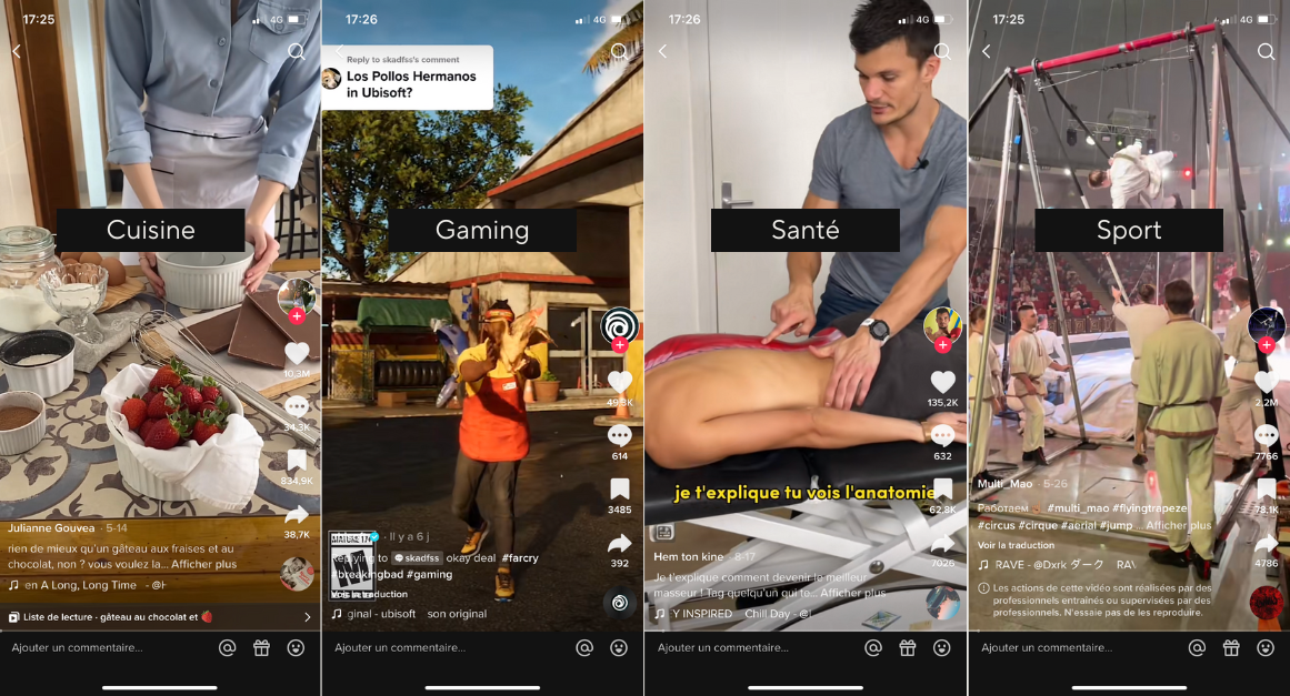 Quels contenus sur TikTok ?
